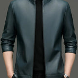 Minimalistische - Herren Lederjacke