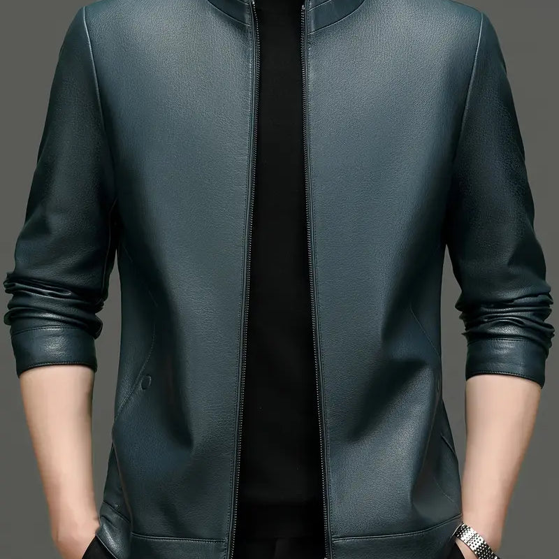 Minimalistische - Herren Lederjacke
