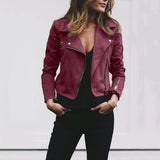 Hailey – Damen Bikerjacke aus Kunstleder