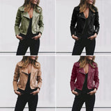 Hailey – Damen Bikerjacke aus Kunstleder