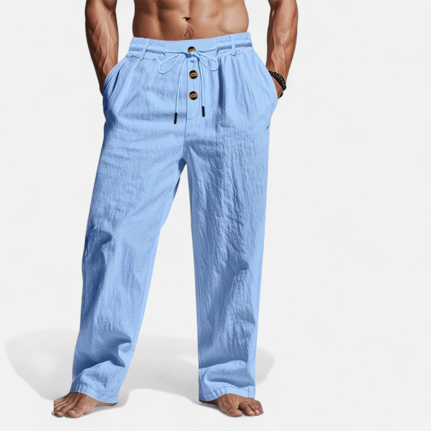 Luca | Herren Casual Hose im Leinen-Look