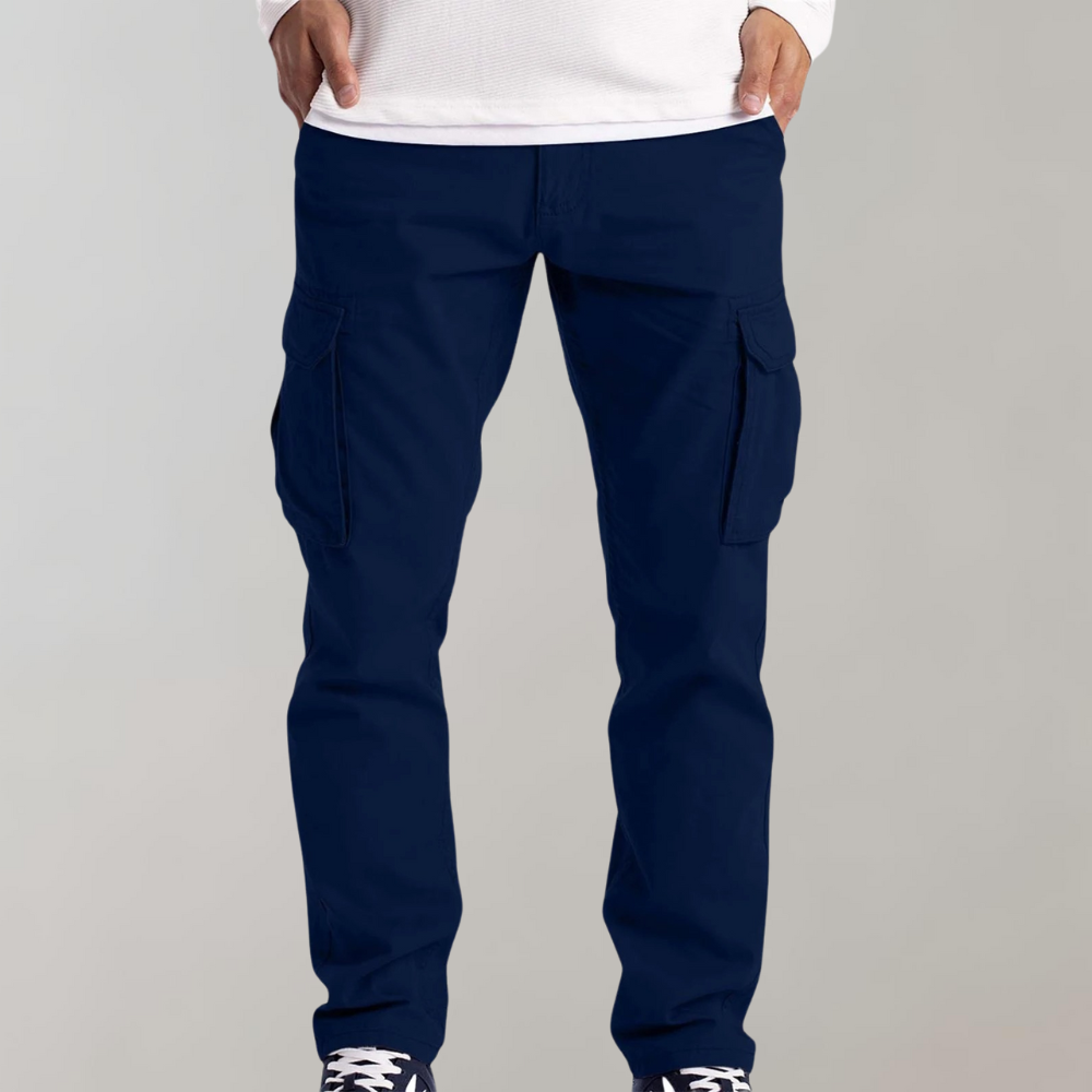 Leon | Bequeme Herren Cargo-Hose mit praktischen Taschen
