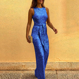 Lilly – Eleganter Glitzer-Jumpsuit für Damen