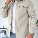 Minimalistische Herren-Hemdjacke