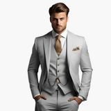 Drei-teiliges Slim Fit Herrenanzug – Stilvoller Business- und Hochzeitsanzug für besondere Anlässe