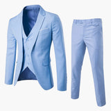 Herren 3-teiliges Slim Fit Business-Outfit – Stilvoller Anzug für formelle Anlässe, Hochzeiten und Büro