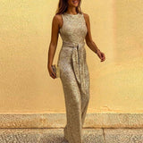 Bodenlang - Paillettenkleid Damen