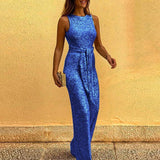 Bodenlang - Paillettenkleid Damen
