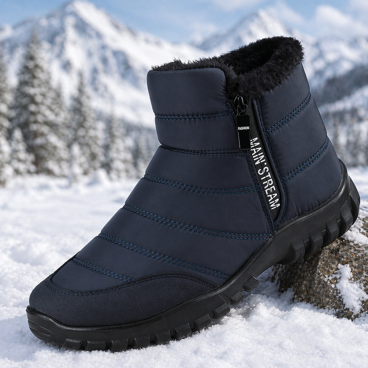 Emil | Komfortable Winterstiefel mit Reißverschluss und Wasserdichtem Futter