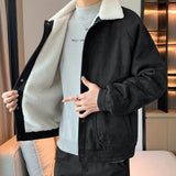 Herrenjacke – Kunstpelzkragen