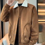 Herrenjacke – Kunstpelzkragen