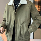 Herrenjacke – Kunstpelzkragen