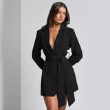 Dunja - Damen Blazerkleid mit Gürtel
