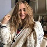 Strick – Gestickter Damen-Cardigan aus Strick