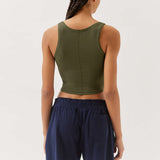 Ines - Geripptes Damen-Tanktop
