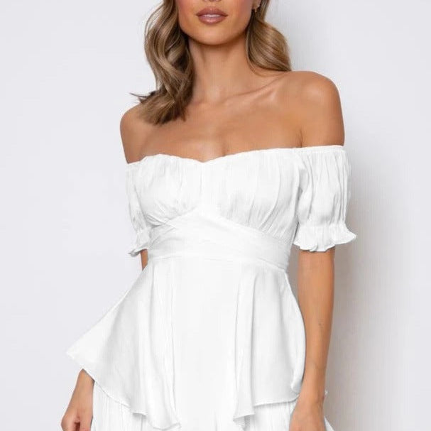 Filomena - Sommerkleid mit Carmenausschnitt