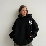 Oversized Hoodie mit abstraktem Rückendruck – Urban, Cozy & Ausdrucksstark