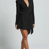 Dunja - Damen Blazerkleid mit Gürtel