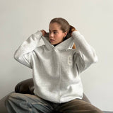 Oversized Hoodie mit abstraktem Rückendruck – Urban, Cozy & Ausdrucksstark