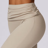 Elvira - High-Waist Leggings mit Raffung