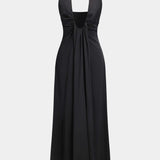 Amelia – Schwarzes Maxikleid Damen