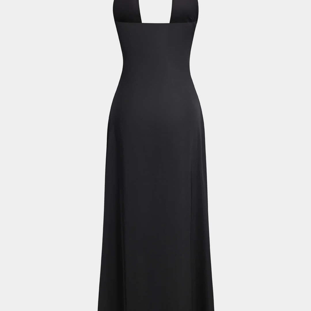 Amelia – Schwarzes Maxikleid Damen