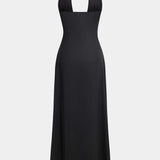 Amelia – Schwarzes Maxikleid Damen