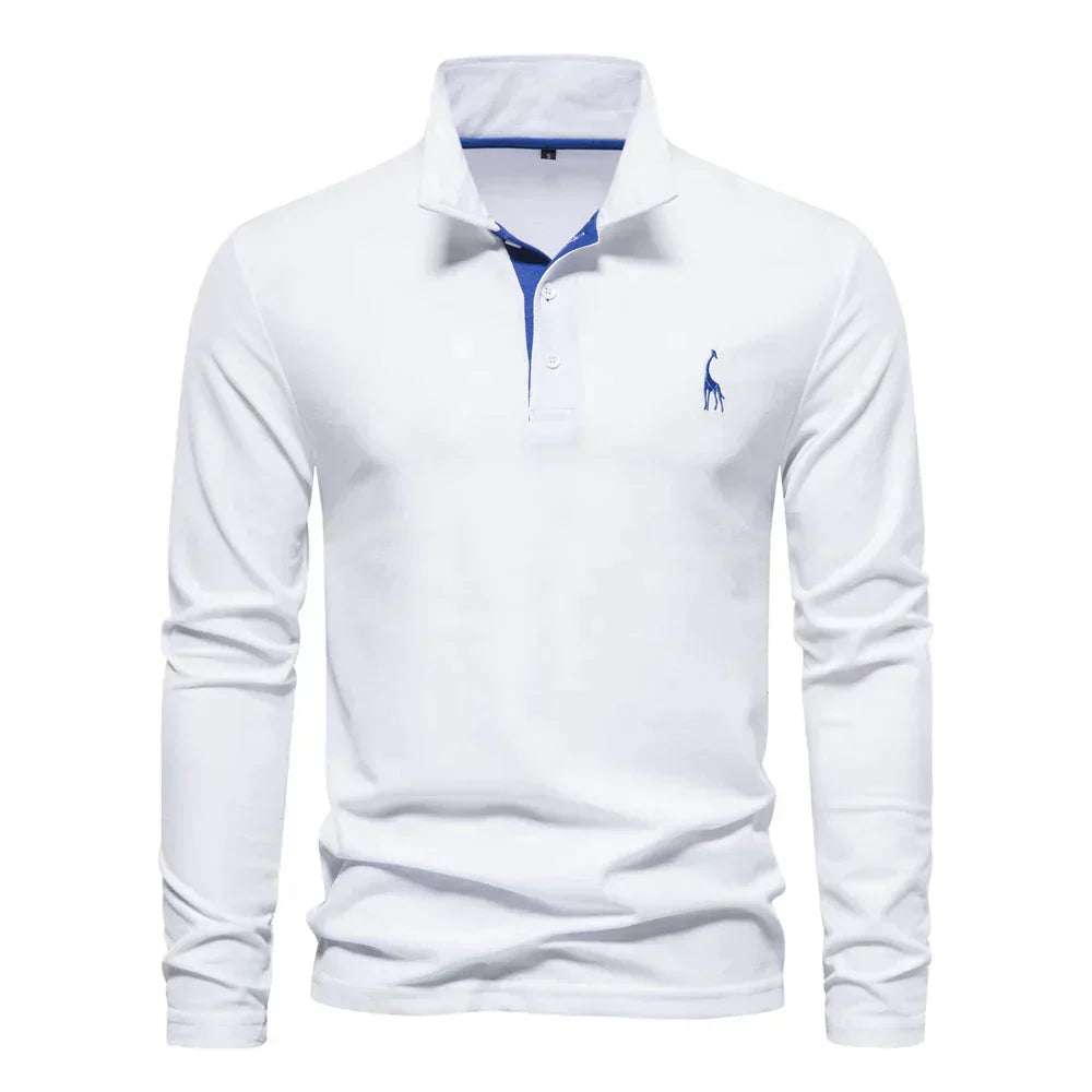 JARREN | Herren Langarm-Polo-Shirt