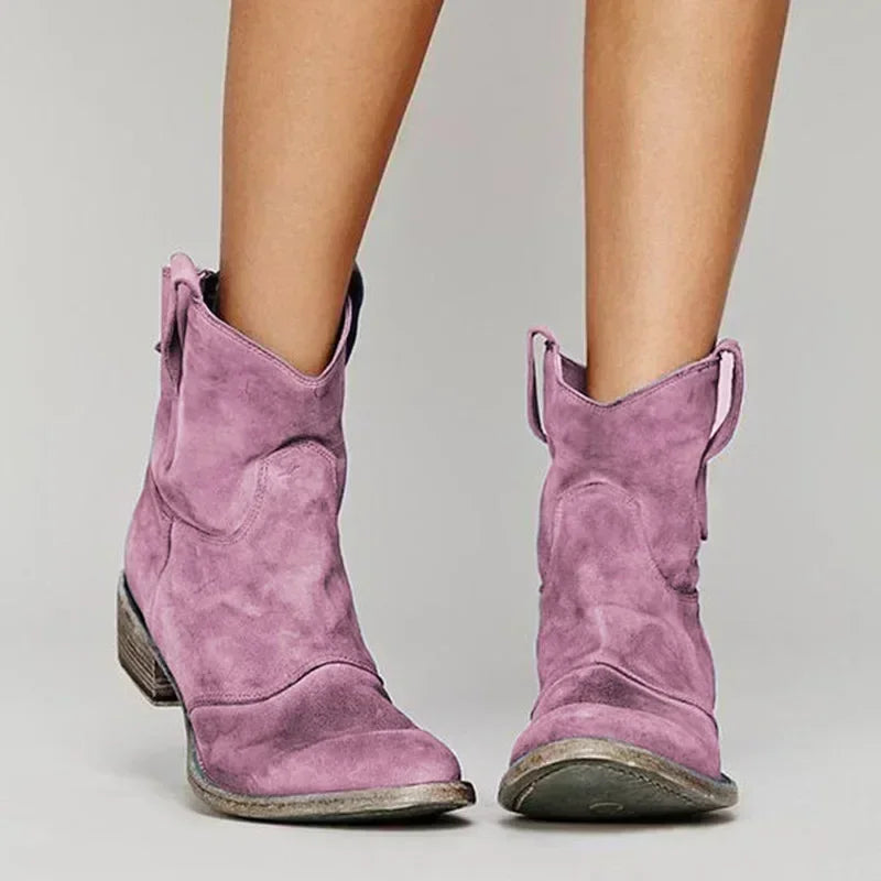 Damen Western Stiefeletten | Flacher Absatz