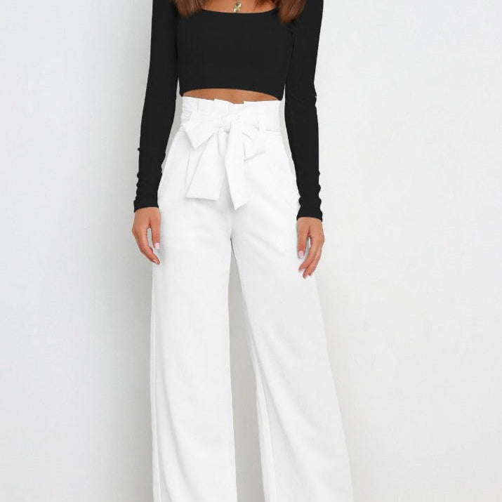 Gudrun – Elegante Damenhose mit Schleife