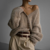 FlauschWear – Damen V-Ausschnitt Pullover