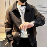 Modische Herrenjacke – Farbblock Design