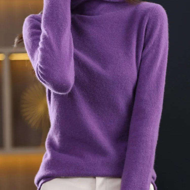 MERINA | Strickpullover mit Woll-Rollkragen