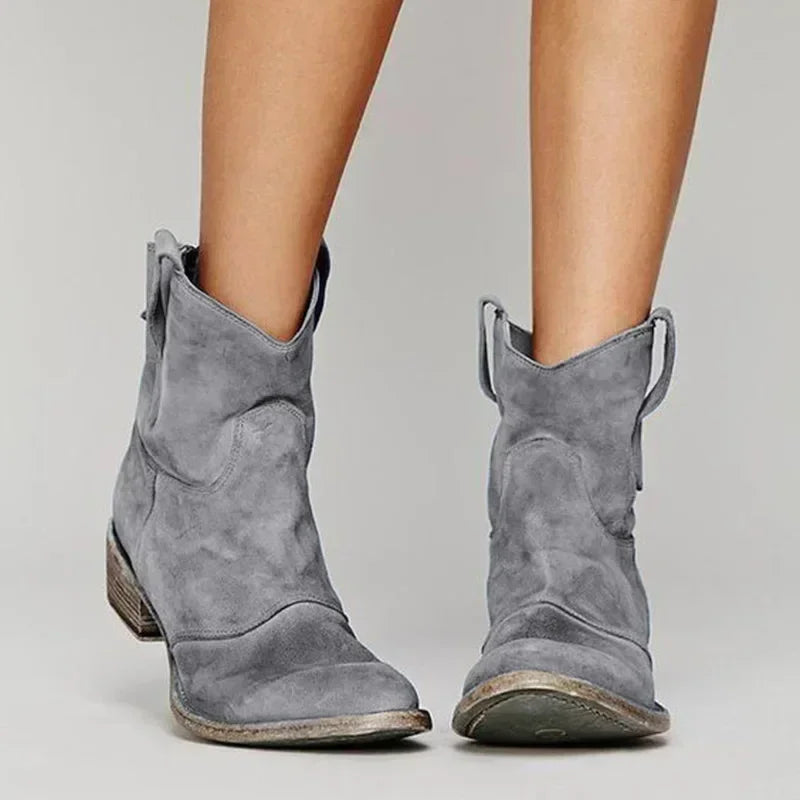 Damen Western Stiefeletten | Flacher Absatz