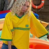 Oversize-Football-Shirt Damen