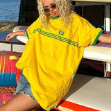Oversize-Football-Shirt Damen