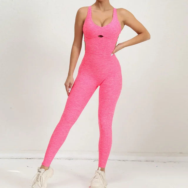 Sportlicher - Nahtloser Racerback Jumpsuit