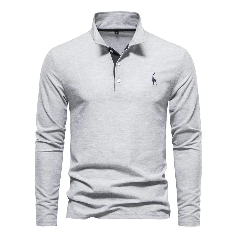 JARREN | Herren Langarm-Polo-Shirt