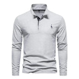 JARREN | Herren Langarm-Polo-Shirt