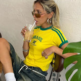 Elvinde – Damen Crop T-Shirt Brasilien
