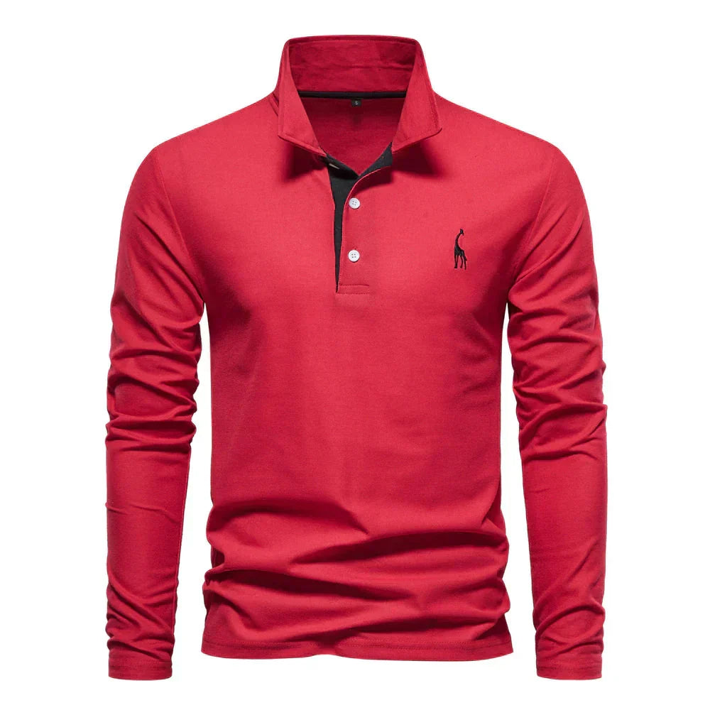 JARREN | Herren Langarm-Polo-Shirt