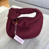Ilyse | Geflochtene Mini-Tasche aus Wildleder