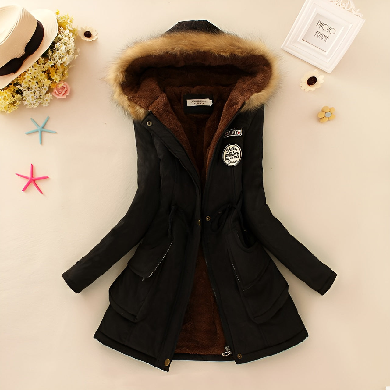 HILDE | Damen Winterjacke mit Kapuze – Warm und Gefüttert