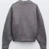 Mia | Strickjacke mit Langarm und Reißverschluss