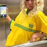 Oversize-Football-Shirt Damen