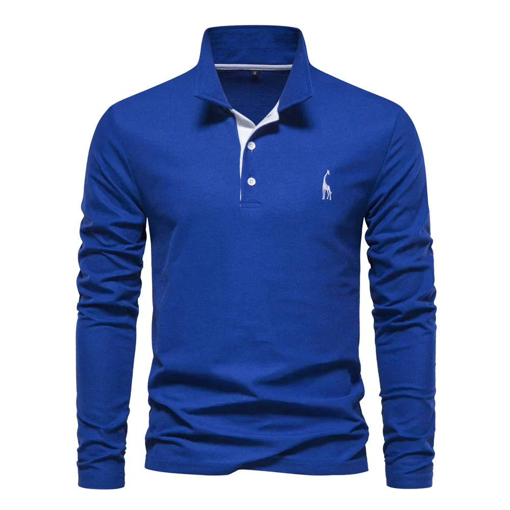 JARREN | Herren Langarm-Polo-Shirt