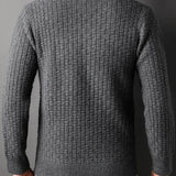 Strickpullover – Herrenpullover mit Knopfleiste