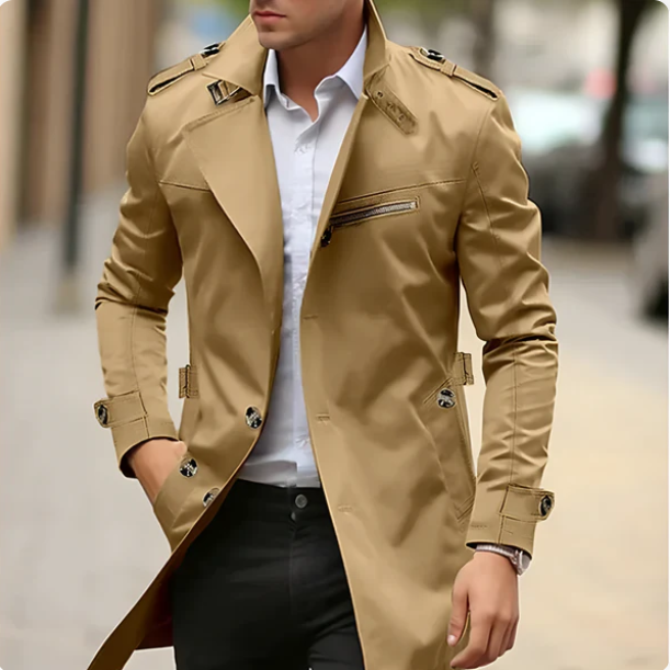 Maximilian | Stilvoller Casual-Trenchcoat für Herren