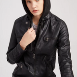 Cleo – Damen Kunstlederjacke