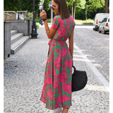 MADISON | V-Neck Dress with Bow Detail